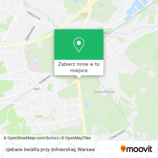 Mapa zjebane światła przy żołnierskiej