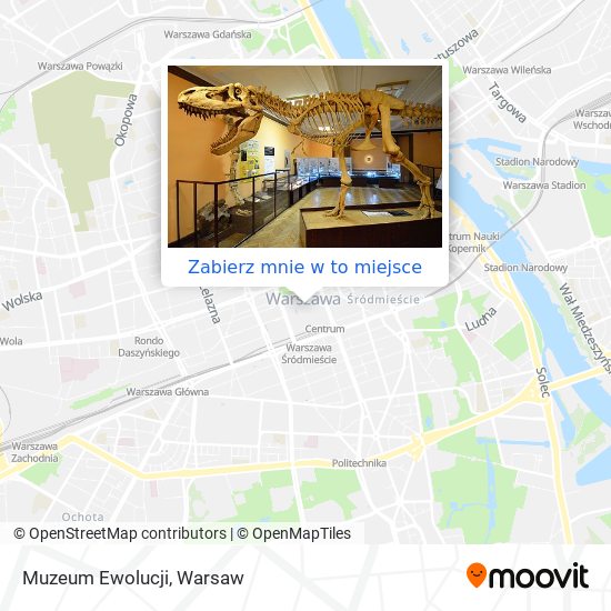 Mapa Muzeum Ewolucji