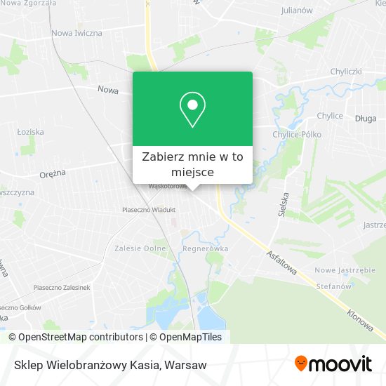 Mapa Sklep Wielobranżowy Kasia