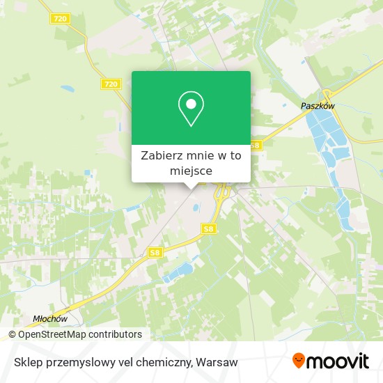 Mapa Sklep przemyslowy vel chemiczny