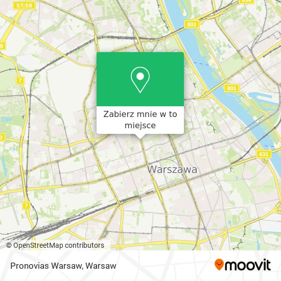 Mapa Pronovias Warsaw