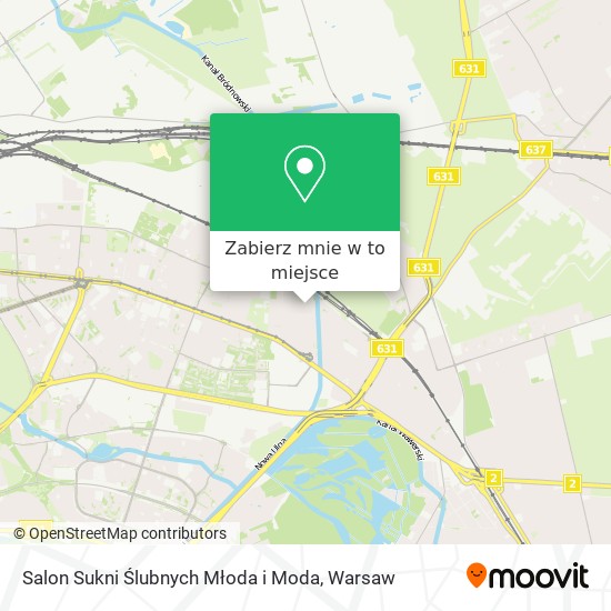 Mapa Salon Sukni Ślubnych Młoda i Moda