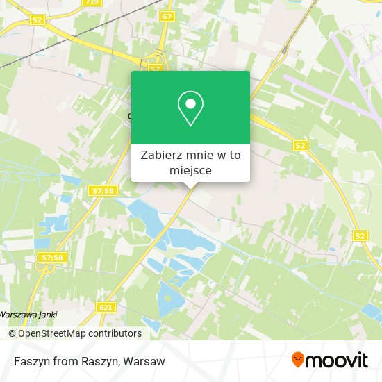 Mapa Faszyn from Raszyn