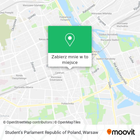 Mapa Student's Parlament Republic of Poland