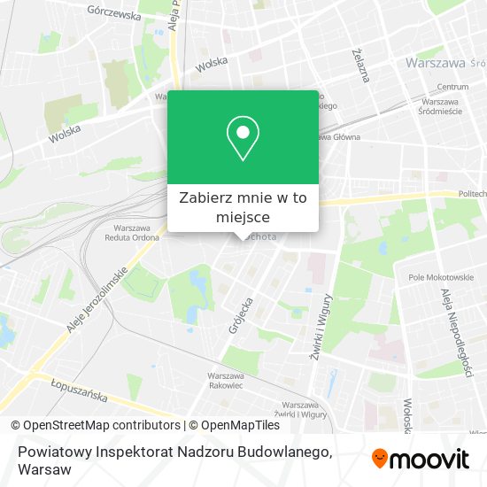 Mapa Powiatowy Inspektorat Nadzoru Budowlanego