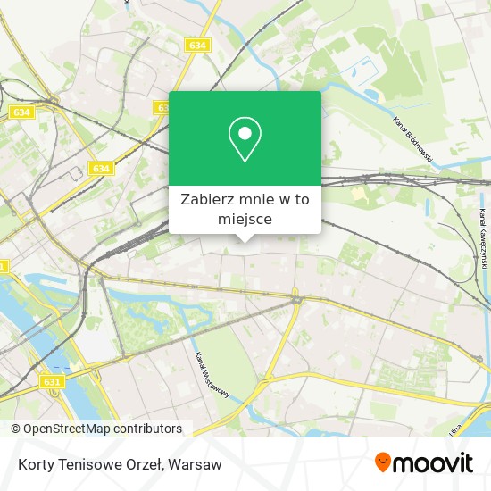 Mapa Korty Tenisowe Orzeł