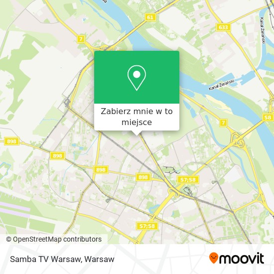 Mapa Samba TV Warsaw