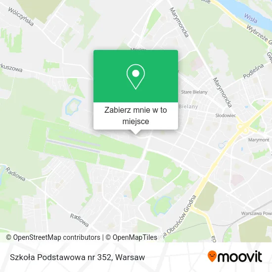 Mapa Szkoła Podstawowa nr 352