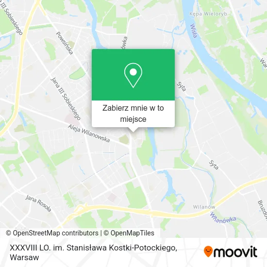 Mapa XXXVIII LO. im. Stanisława Kostki-Potockiego