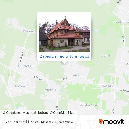 Mapa Kaplica Matki Bożej Anielskiej