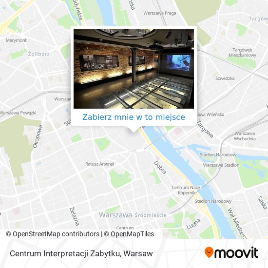 Mapa Centrum Interpretacji Zabytku