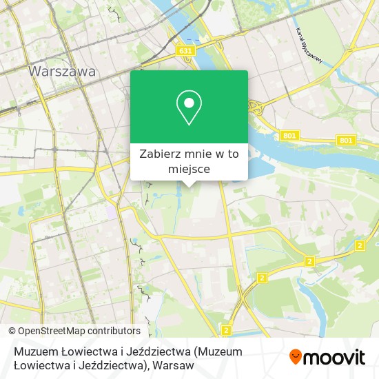 Mapa Muzuem Łowiectwa i Jeździectwa