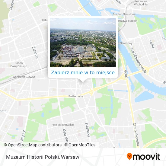 Mapa Muzeum Historii Polski