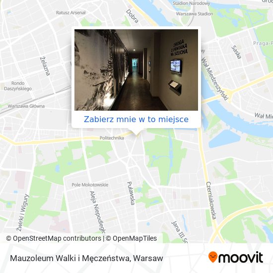 Mapa Mauzoleum Walki i Męczeństwa