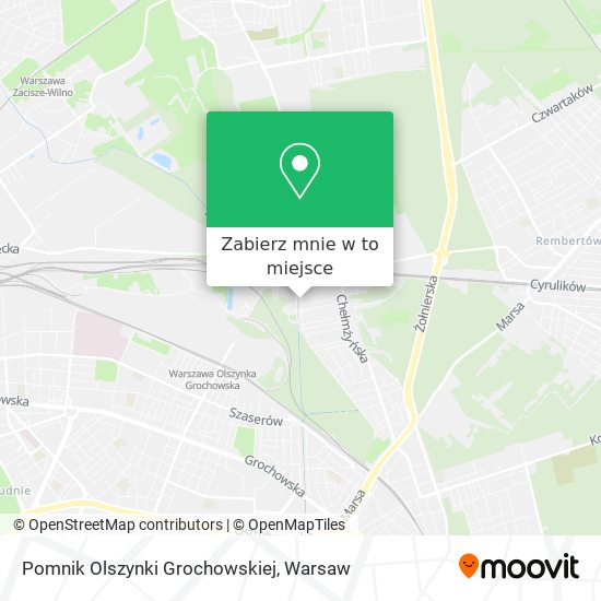 Mapa Pomnik Olszynki Grochowskiej