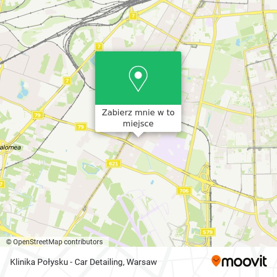 Mapa Klinika Połysku - Car Detailing