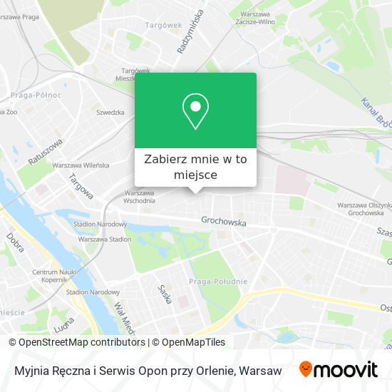 Mapa Myjnia Ręczna i Serwis Opon przy Orlenie