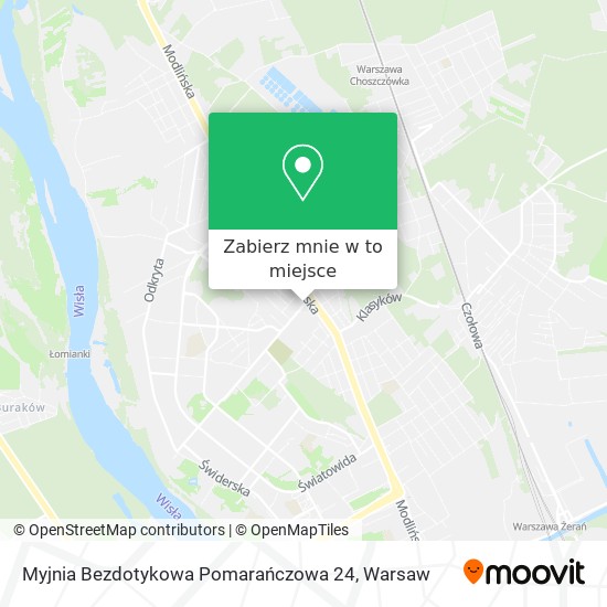 Mapa Myjnia Bezdotykowa Pomarańczowa 24