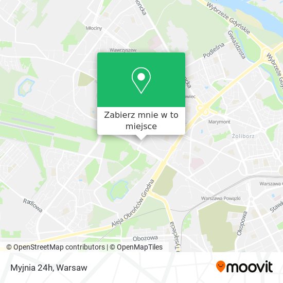 Mapa Myjnia 24h