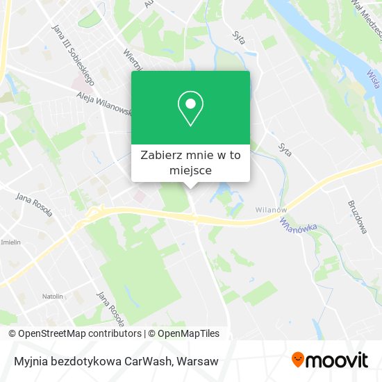 Mapa Myjnia bezdotykowa CarWash