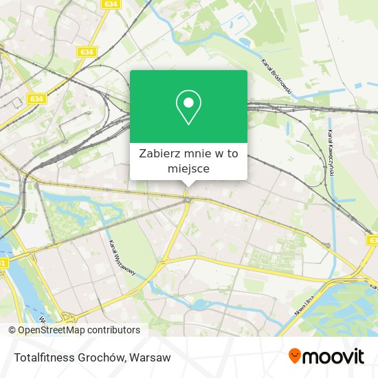 Mapa Totalfitness Grochów