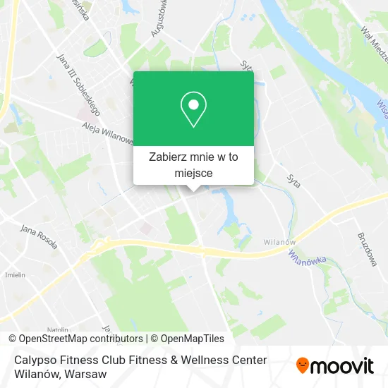 Mapa Calypso Fitness Club Fitness & Wellness Center Wilanów