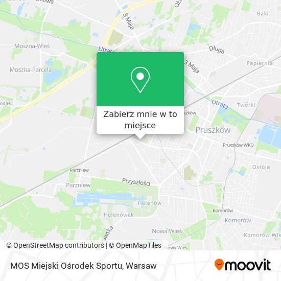 Mapa MOS Miejski Ośrodek Sportu