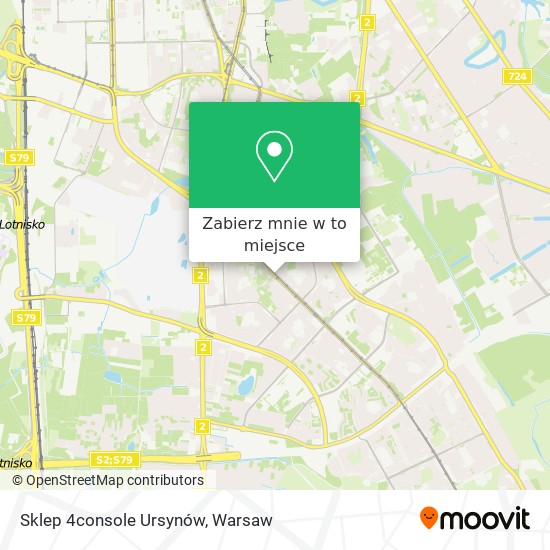 Mapa Sklep 4console Ursynów