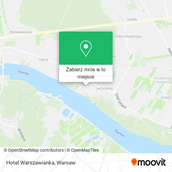 Mapa Hotel Warszawianka