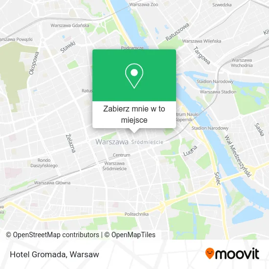 Mapa Hotel Gromada