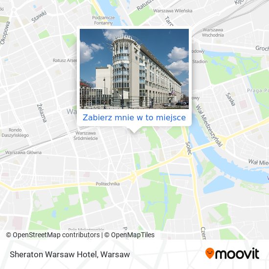 Mapa Sheraton Warsaw Hotel