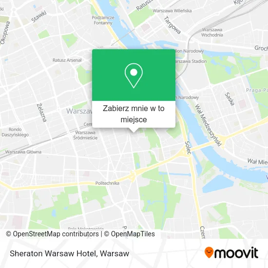 Mapa Sheraton Warsaw Hotel