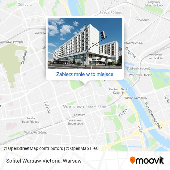 Mapa Sofitel Warsaw Victoria