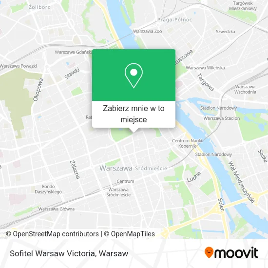 Mapa Sofitel Warsaw Victoria