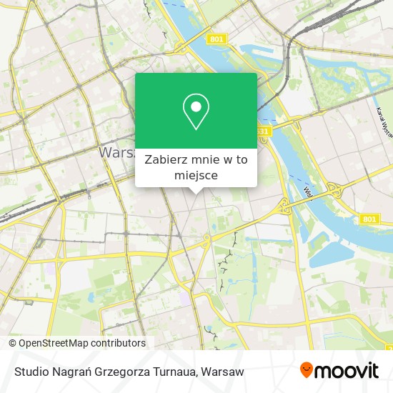 Mapa Studio Nagrań Grzegorza Turnaua