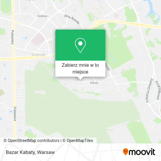 Mapa Bazar Kabaty