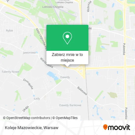 Mapa Koleje Mazowieckie