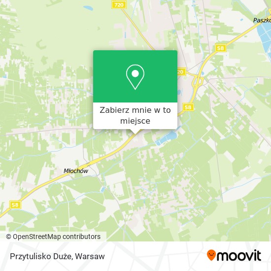 Mapa Przytulisko Duże