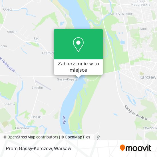 Mapa Prom Gąssy-Karczew