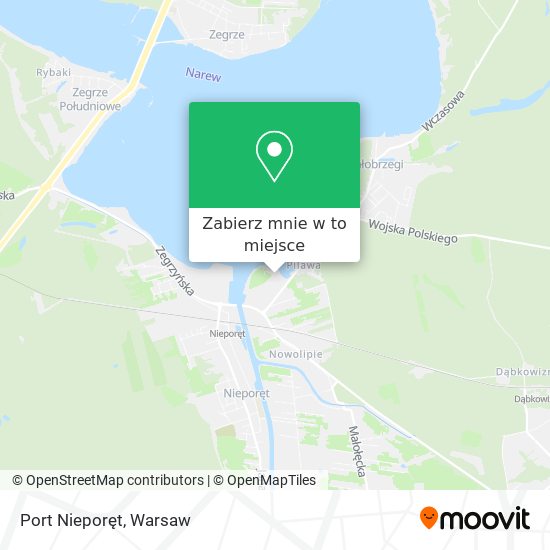 Mapa Port Nieporęt