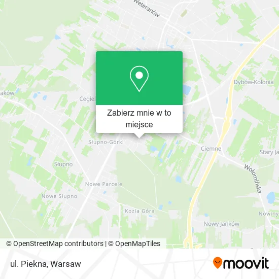 Mapa ul. Piekna