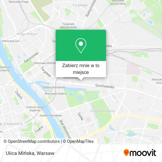 Mapa Ulica Mińska