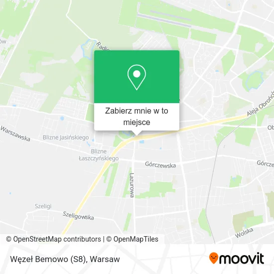 Mapa Węzeł Bemowo (S8)