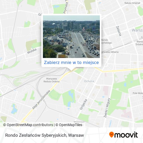 Mapa Rondo Zesłańców Syberyjskich