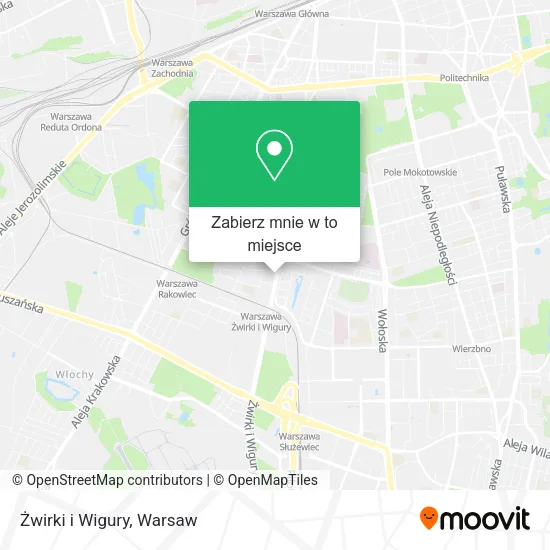 Mapa Żwirki i Wigury