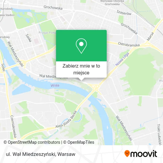 Mapa ul. Wał Miedzeszyński