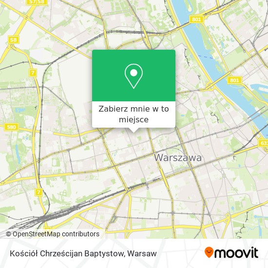 Mapa Kościół Chrześcijan Baptystow