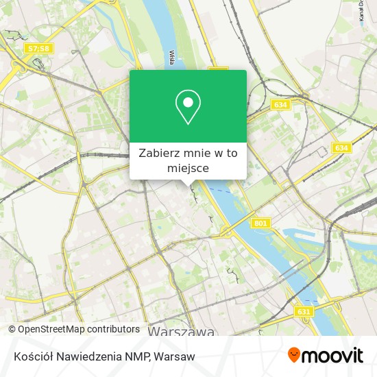 Mapa Kościół Nawiedzenia NMP