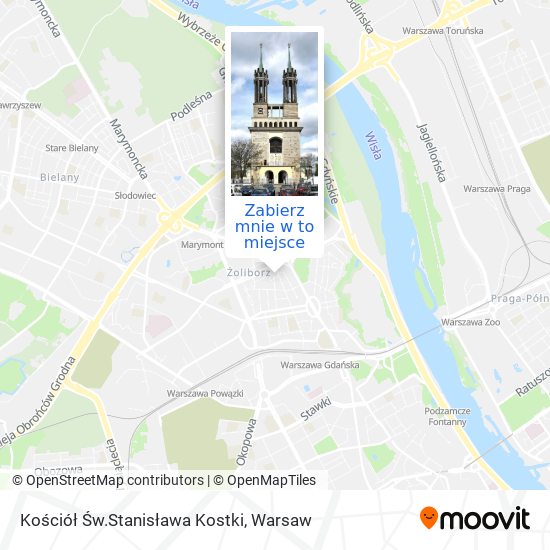 Mapa Kościół Św.Stanisława Kostki