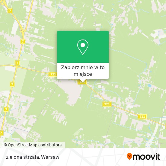 Mapa zielona strzała